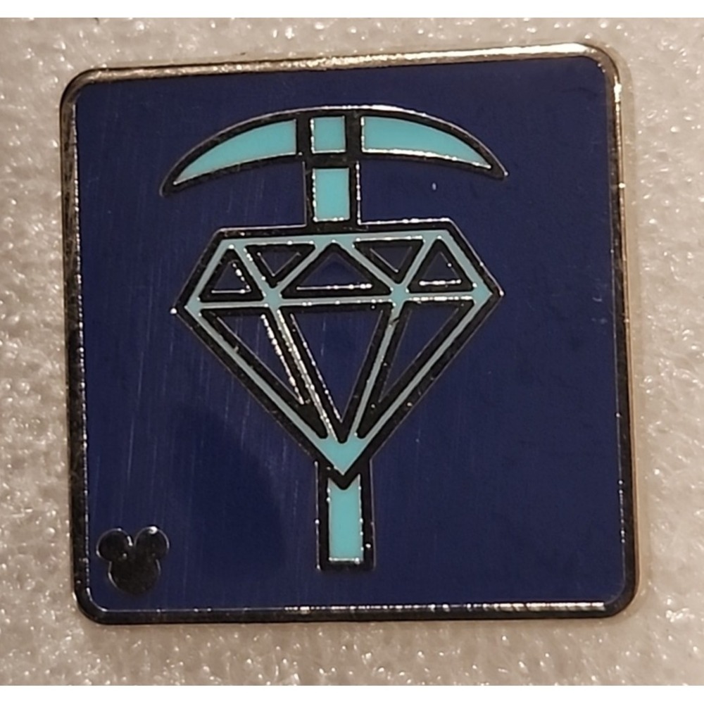 Disney Pin Seven Dwarfs Mine Train Hidden Mickey Diamond Pickaxe 119798 Blue